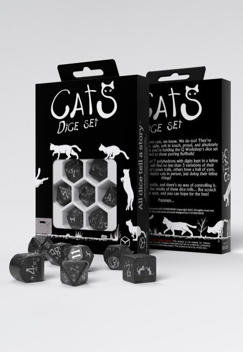 Q Workshop CATS Modern Dice Set: Waffle Dice