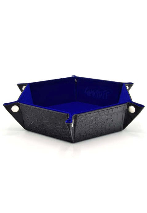 GlassStaff Dragon Skin Edition Blue CritStones Foldable Dice Tray
