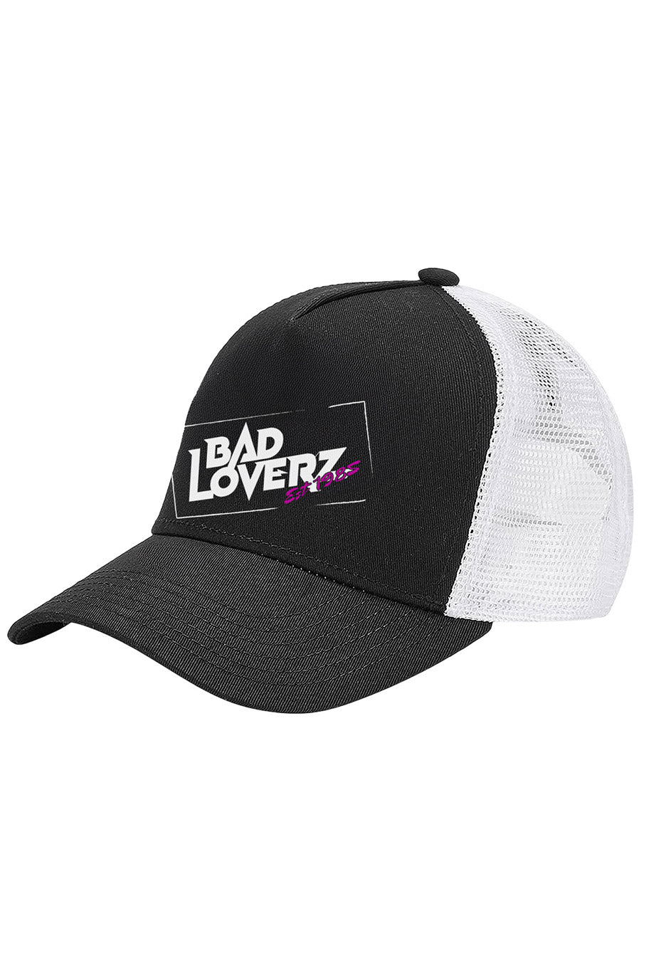 Bad Loverz - Est 1985 Stamp Logo Trucker Black/White - Cap | Neutral-Image