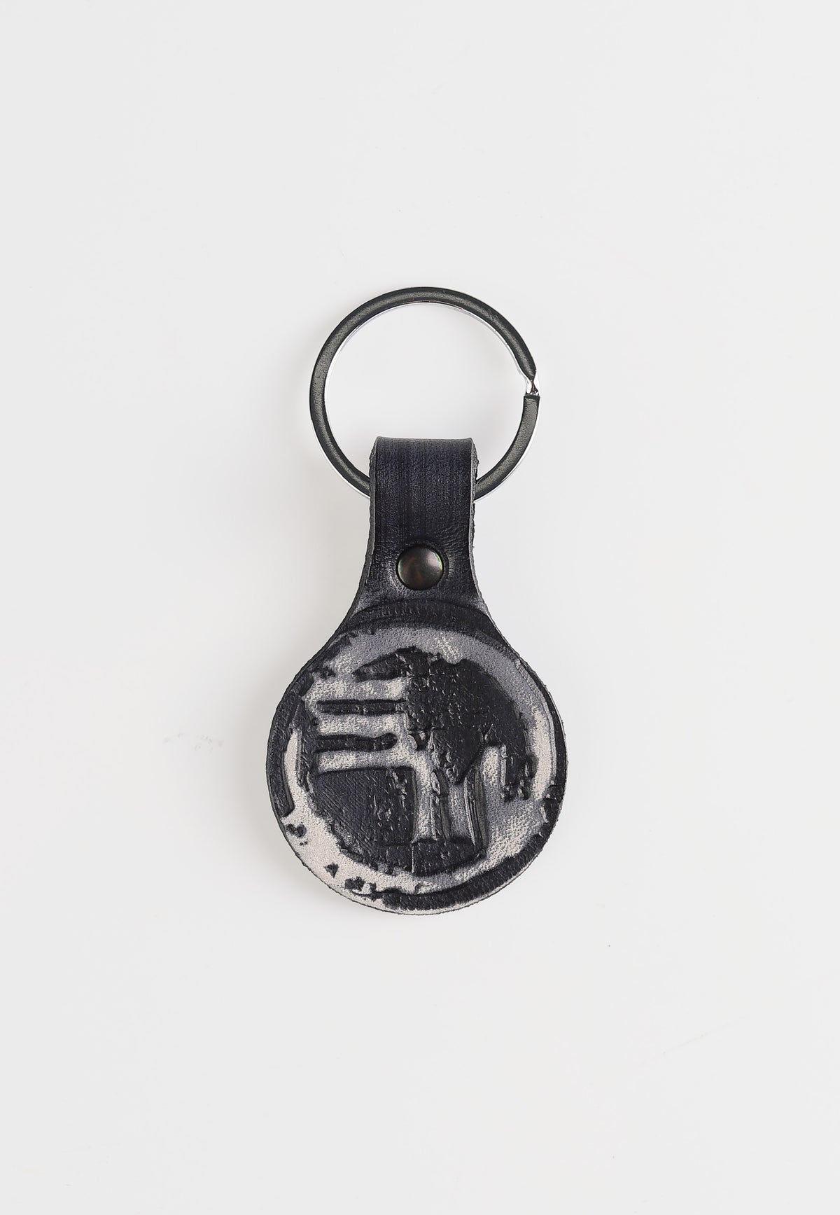 Saltatio Mortis SM Signet Dark Leather Keychain
